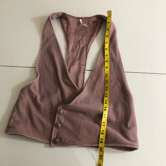Free people velvet vibes rose vest size small - Picture 10 of 12